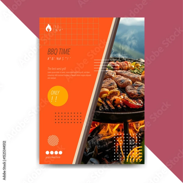 Fototapeta Resturant Flyer Design Simple