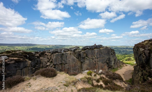 Fototapeta The Cow and Calf Ilkley Moor, Yorkshire Moors