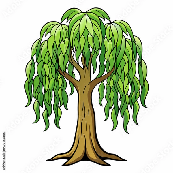 Obraz tree with green leaves