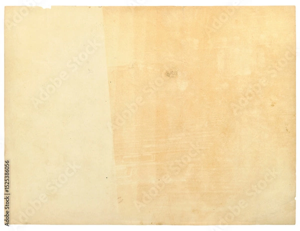 Fototapeta PNG Old paper sheet isolated on transparent background. Cutout clip art paper scrapbook object