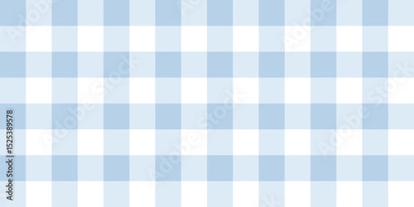 Fototapeta Seamless pastel blue gingham pattern