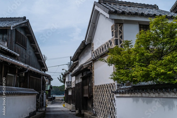 Obraz 塩飽本島笠島地区の町並み