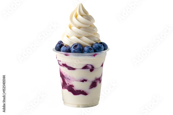 Fototapeta ice cream in a cup transparent background