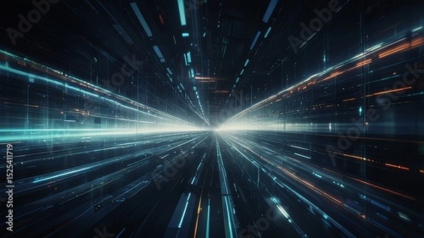 Obraz Blue Underwater Bubbles Floating in a Deep Ocean