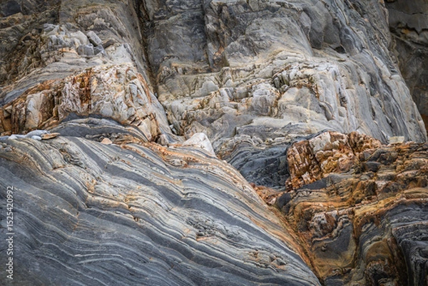 Obraz close up of rock, stone texture background detail on atlantic coast