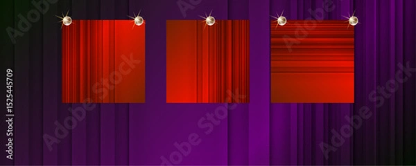 Fototapeta New Holiday Christmas gold design purple plum magenta background abstract shiny color with golden elements and glitter