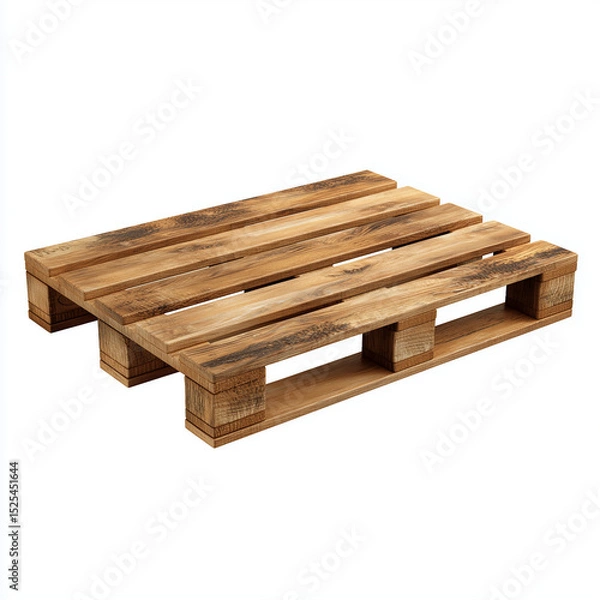 Fototapeta Wooden Pallet for Shipping and Storage , isolated on white background png