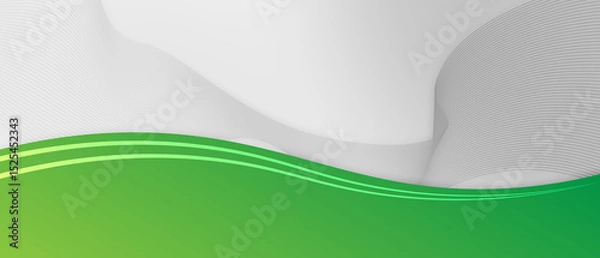 Fototapeta Light gray background with green weve