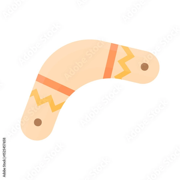 Obraz Boomerang with a simple ornament.