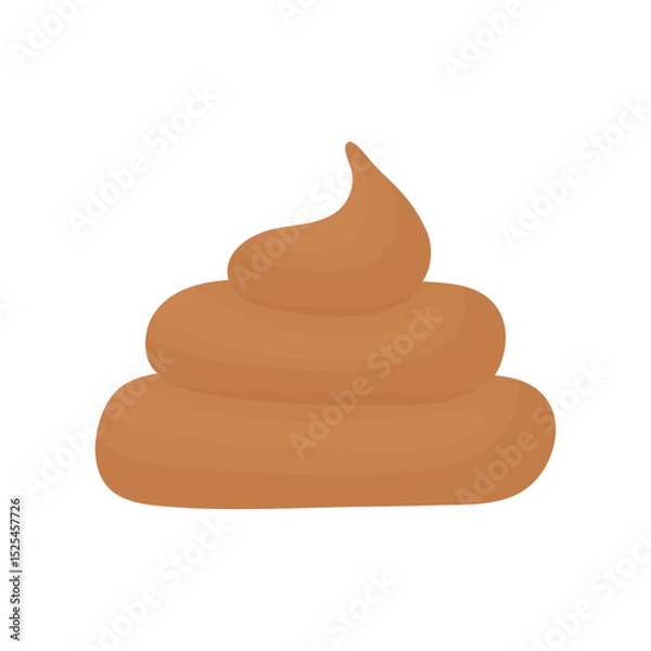 Obraz Simple Minimalistic Poop. Dog Walk Cleaning Concept