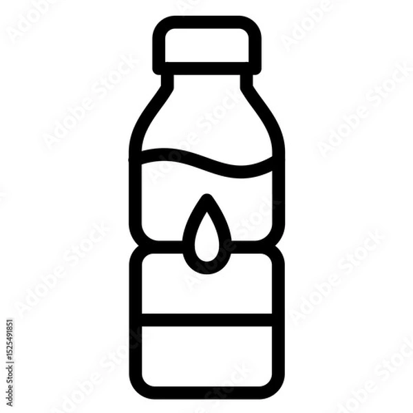 Obraz Water Bottle Vector Style Icon