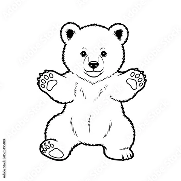 Fototapeta teddy bear vector illustration