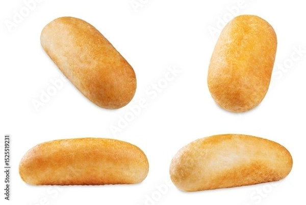 Fototapeta Bun in the form of stick on a white isolated background