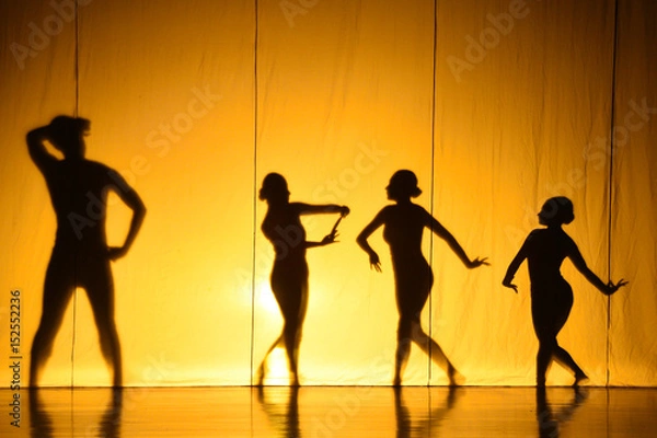 Fototapeta human shadow show