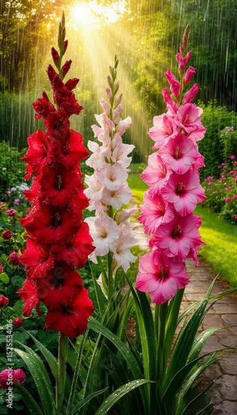 Obraz beautiful gladiolus flowers