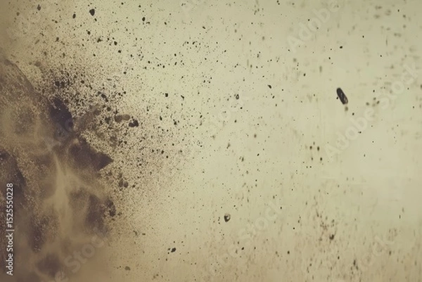 Fototapeta Vintage grunge texture with dust grain overlays creating an artistic atmosphere in retro style, Vintage grunge video with dust grain texture overlay effects for film with space for text or image