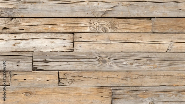 Obraz Rustic wooden planks create a textured background with natural grain