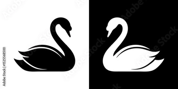 Fototapeta swan logo