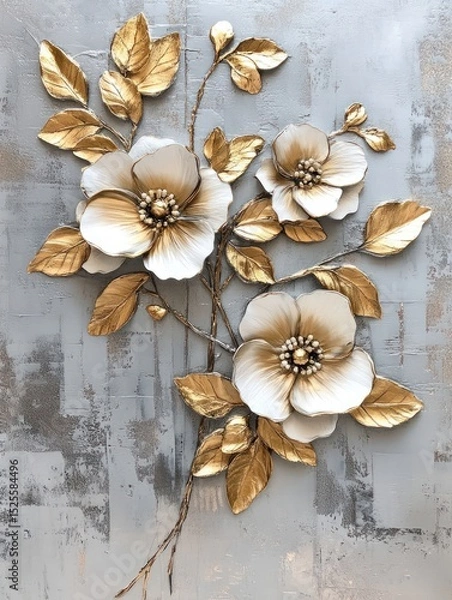 Fototapeta Golden Bloom