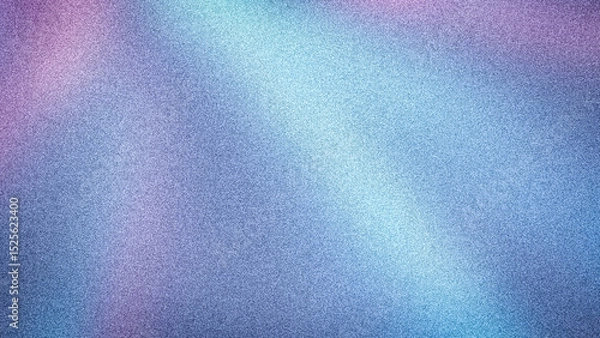 Fototapeta A serene 4K abstract background blending soft blue, purple, and pink hues with a vibrant light streak, featuring a dynamic grainy texture and gentle blur
