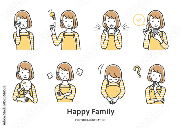 Obraz 主婦の表情バリエーション