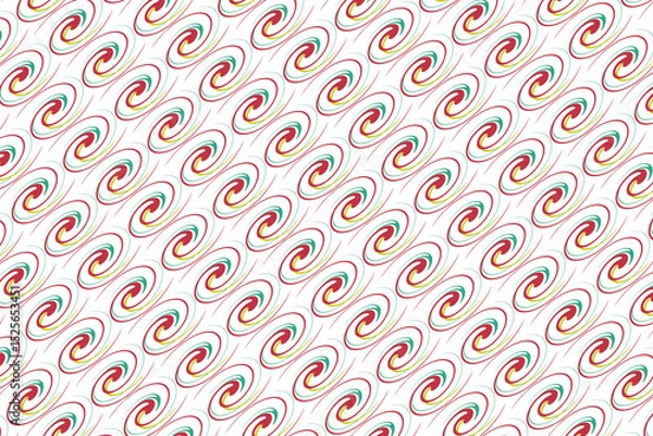 Fototapeta 赤い渦巻き模様の壁紙。