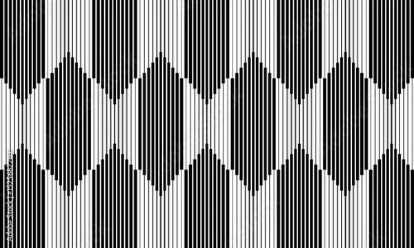 Fototapeta Vertical stripes pattern. Parallel lines background. Wallpaper with halftone effect. Abstract geometric monochrome print. Simple ornament. Minimalist digital design. Vector graphic illustration.