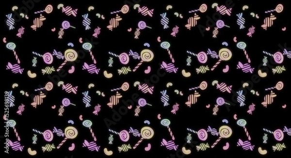 Obraz pink candies background