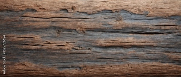 Obraz Weathered wooden beam texture nature image close-up detailed rustic aesthetic for architectural insights