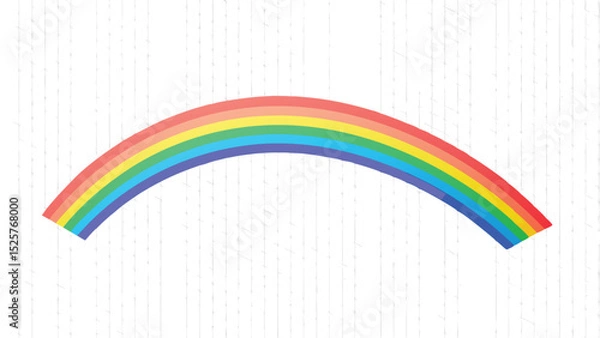 Fototapeta Vibrant rainbow illustration on a white textured background for creative design projects