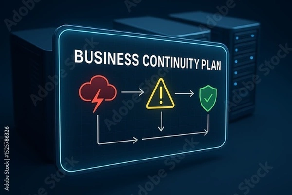 Fototapeta Developing a Robust Business Continuity Plan Strategies for Disaster Recovery and Risk Mitigation