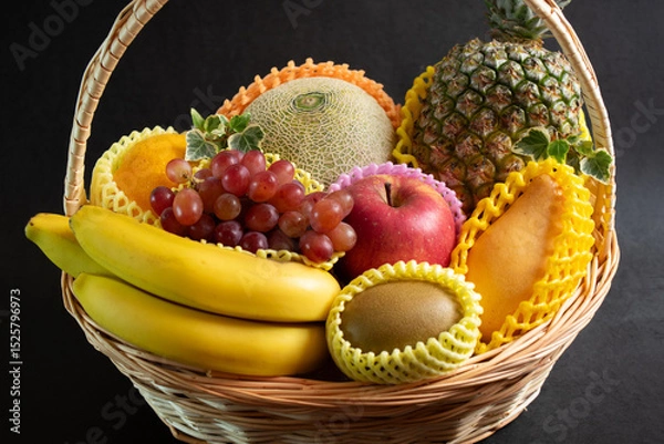 Obraz フルーツのバスケット1