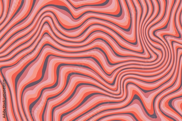 Fototapeta Abstract psychedelic groovy background. Vector illustration.