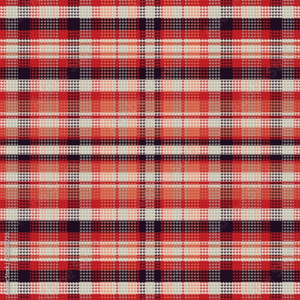 Fototapeta Tartan or plaid retro color pattern. Vector illustration design.