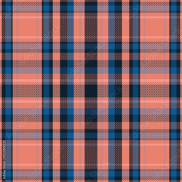 Fototapeta Tartan or plaid retro color pattern. Vector illustration design.