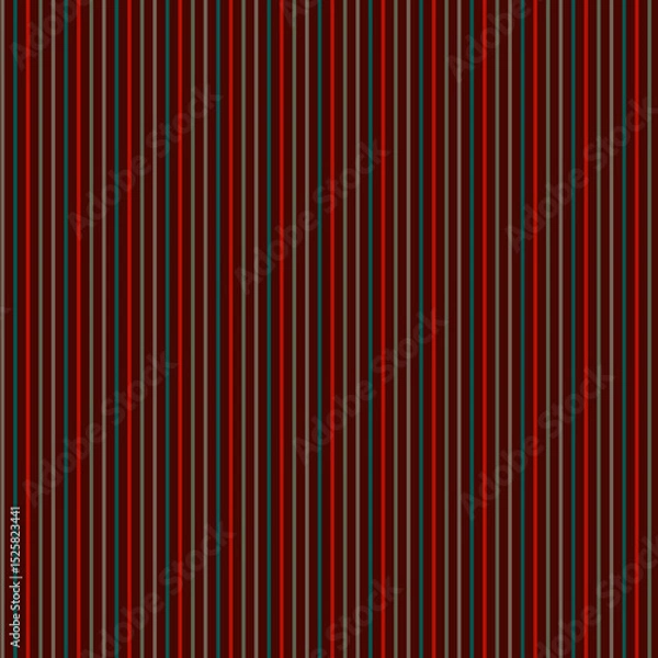 Fototapeta Dark chocolate brown background with colorful narrow vertical straight stripes Abstract graphic stripping Modern geometric design