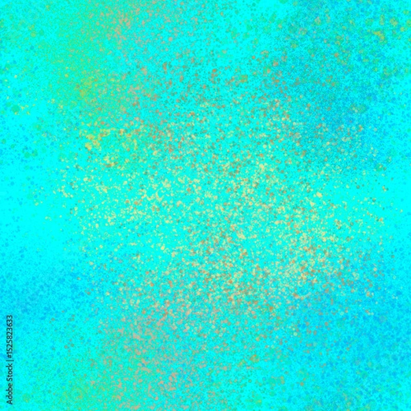 Fototapeta Small multicolored layered transparent splashes, blots, spots, blots, smudges Blurry painted pattern in blue yellow tones Grunge effect Abstract grainy background