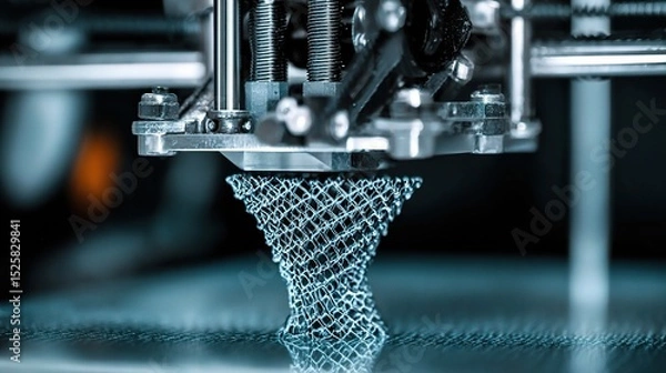 Obraz 4D Printing Technology Background: Innovations, Applications, and Future Trends in Smart Materials, Additive Manufacturing, and Self-Assembling Structures