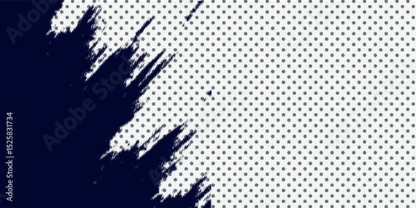 Fototapeta Dots halftone white \u0026 blue color pattern gradient grunge texture background. Dots pop art comics sport style vector illustration. Eps10