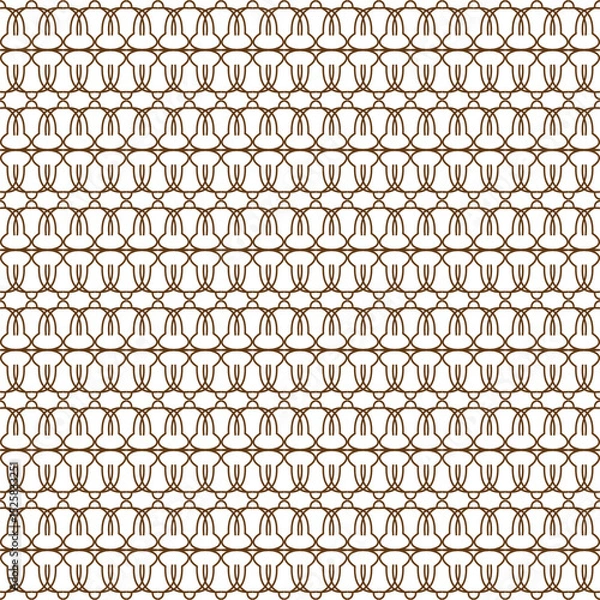 Fototapeta Smooth abstract ornamental geometric pattern. background design, vector image