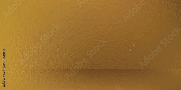 Fototapeta Gold foil leaf texture, glass effect background vector illustration. modern, eps10