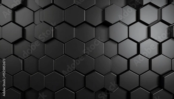 Obraz Dark hexagonal pattern