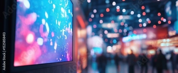 Fototapeta Floating LED Monitor Display