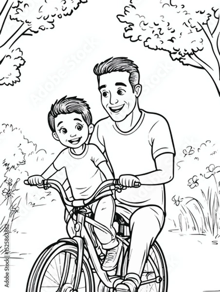 Obraz Bike Ride with Dad