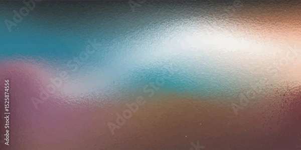 Fototapeta Dark grainy color gradient wave background, purple red yellow blue green colors banner poster cover abstract design, black copy space.