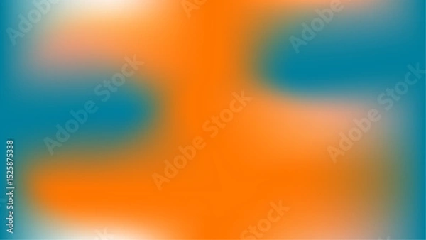 Fototapeta Abstract Soft Color Gradient Background with Orange and Teal Blur