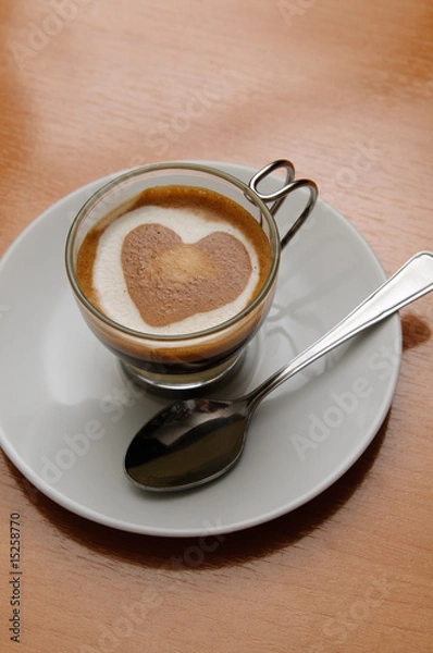 Obraz corazon de café