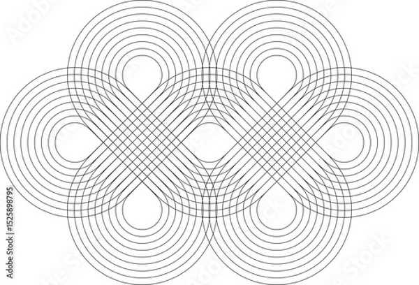 Obraz 複雑な無限大マークの平行線図A