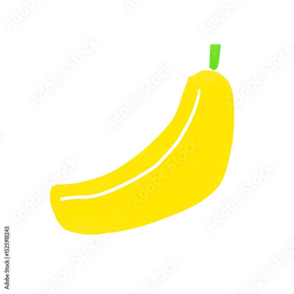 Obraz スタンプ風バナナのイラスト