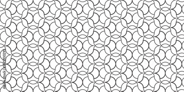 Fototapeta Geometric pattern design background.  Digital geometric abstraction with lines and dots. Geometric abstract design.